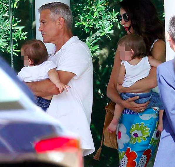 Galéria: Ilyen nagyok már Amal és George Clooney ikrei