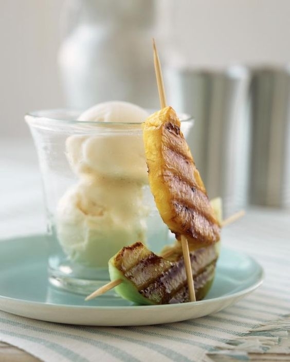 grill, grill szezon, grillezett gyümölcs, grillezett desszert