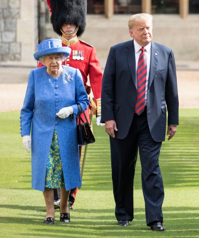 Erzsébet királynő,donald trump